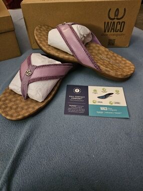 WACO Comfort Women's Purple Thong Sandals NEW